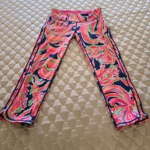 Lilly Pulitzer Luxletic Leggings BANANA FLAMBE S